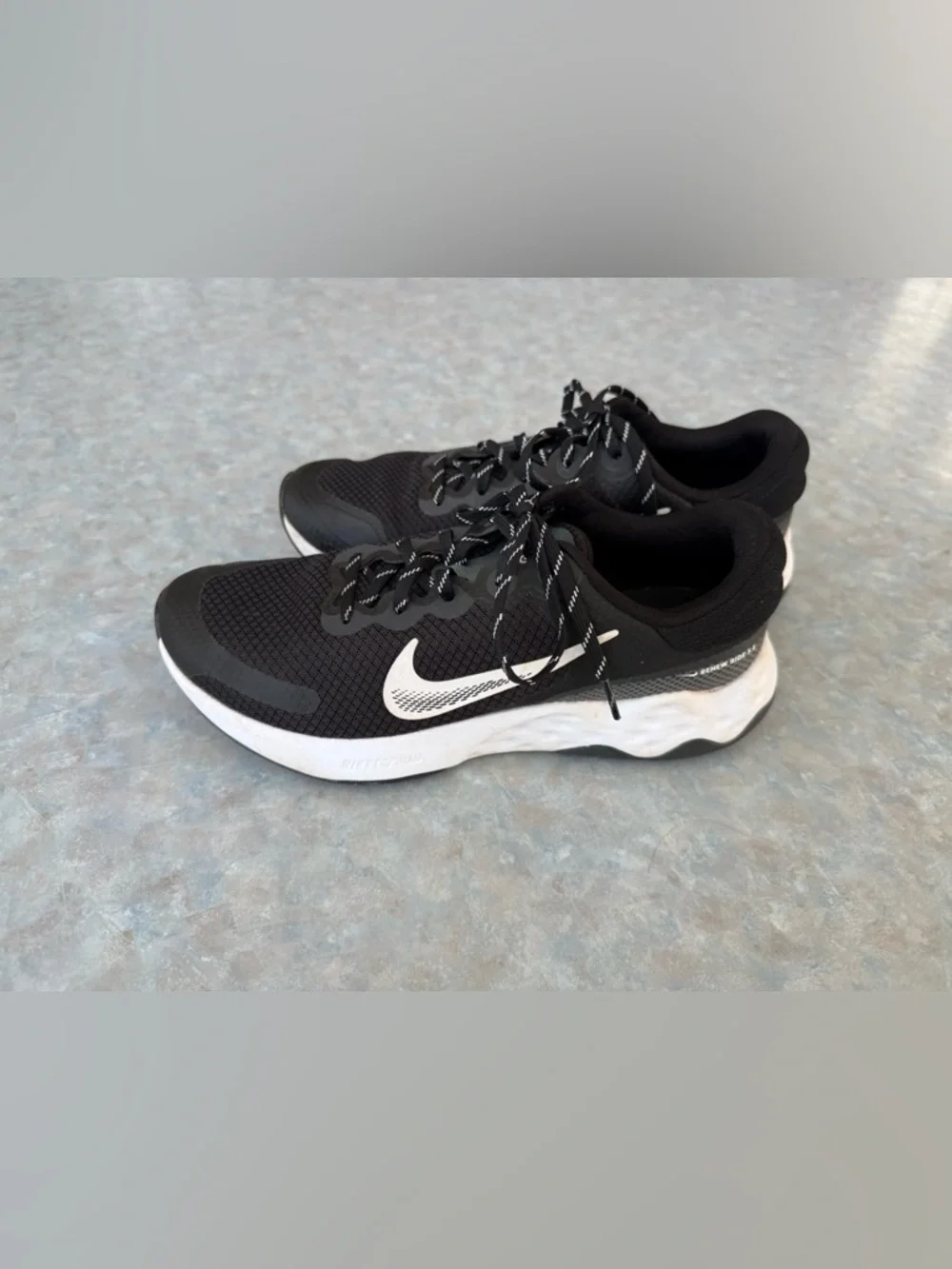 Nike RENEW Ride 3.0 Men's Black Lace Up Athletic Running Sneakers